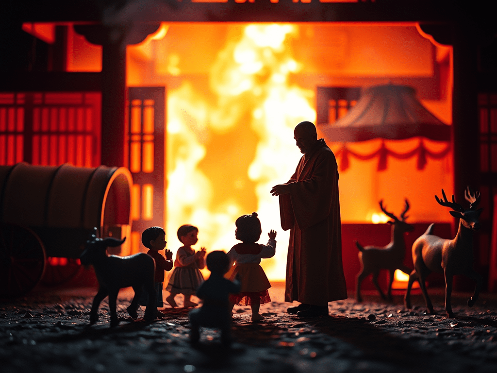 Chapter 3c, The Lotus Sutra: Parable of the Burning House and the One&nbsp;Vehicle